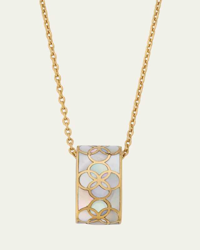 Petal Mother of Pearl Pendant Necklace